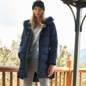 Winter puffer Jacket navy Blue